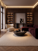 Zeo Beyaz Salon Halısı Z102