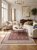 Royal Bordo ve Bej Salon Halısı RYL037