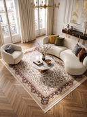 Royal Krem ve Bordo Salon Halısı RYL029