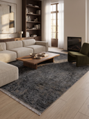 Agartha Koyu Gri Salon Halısı AG005