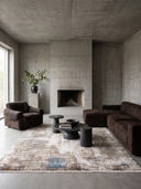 Stark Krem ve Bej Salon Halısı M679L