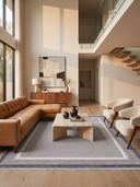 Flat Gri ve Antrasit Salon Halısı M542B