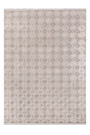 Flat Koyu Gri ve Bej Salon Halısı FLT4013