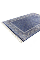 Kaftan Koyu Mavi ve Gri Salon Halısı KF2312