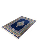Kaftan Lacivert ve Siyah Salon Halısı KF2314