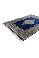 Kaftan Lacivert ve Siyah Salon Halısı KF2314
