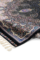 Kaftan Lacivert ve Siyah Salon Halısı KF2315