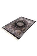 Kaftan Lacivert ve Siyah Salon Halısı KF2315