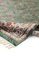 Kaftan Krem ve Yeşil Salon Halısı KS8019
