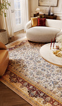 Royal Krem ve Bordo Salon Halısı RYL029