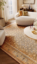 Royal Ceviz ve Bej Salon Halısı RYL04