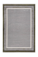 Flat Krem ve Yeşil Salon Halısı M542H